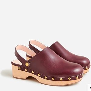 J. Crew convertible leather clogs